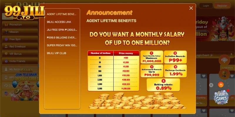​​Explosive Promotion Rewards With Exceptional Benefits at 99JILI