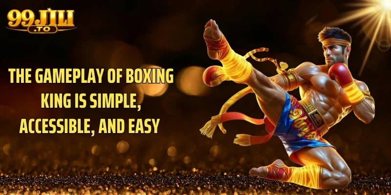 The gameplay of Boxing king is simple, accessible, and easy 